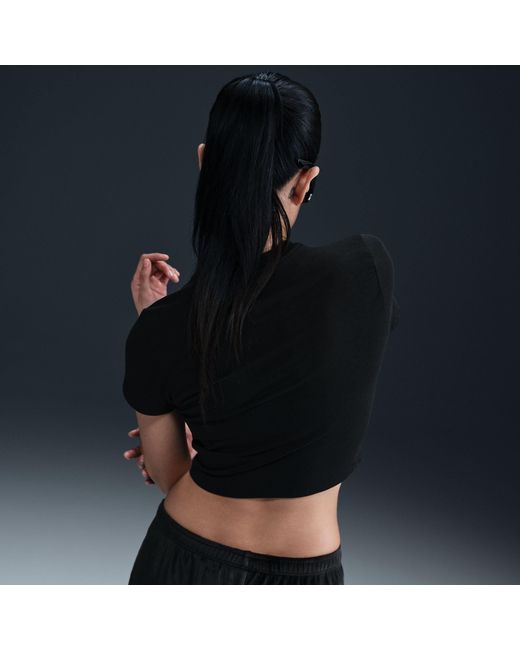 Nike Black Chill Knit Crop