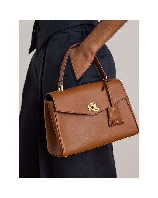 Ralph Lauren Brown Top Handle Bag