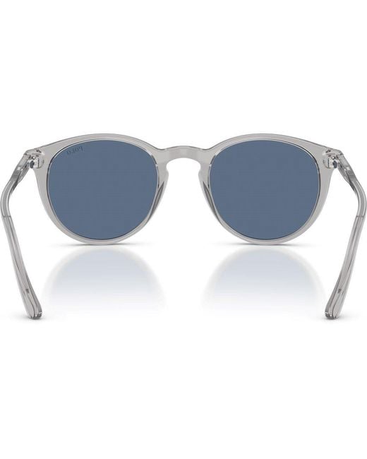 Polo Ralph Lauren Blue Shiny Semi Trasp 0Ph4110 Phantom Sunglasses for men