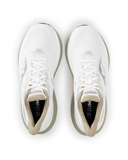 Saucony White Triumph 23 Road Running Shoes for men