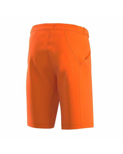 Bicycle Line Orange Ostiglia 2 Baggy Upf 50+ Knee Length Zip Pockets Mtb Shorts for men
