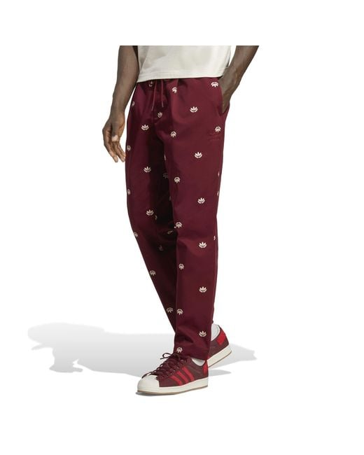 Adidas Originals Red Chinos for men
