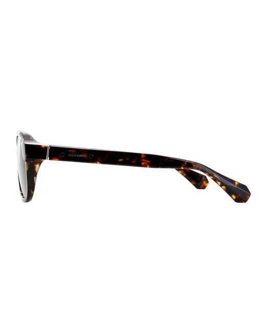 AllSaints Purple Metal Uv Protection Aviator Sunglasses for men