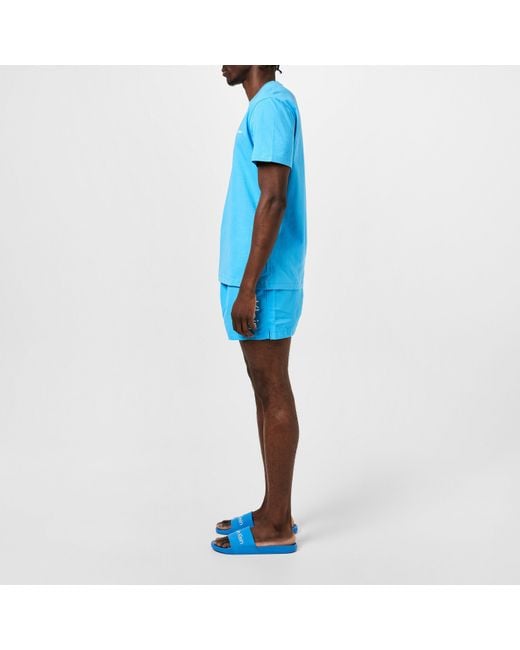 Calvin Klein Blue Pool Logo Sliders for men