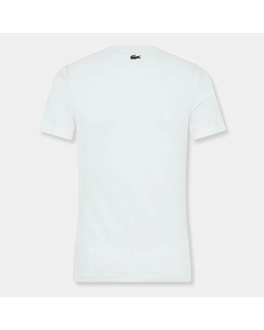 Lacoste White Croc Tee for men