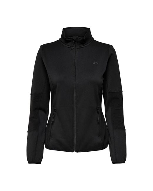 Only Play Black High Neck Softshell Jacket