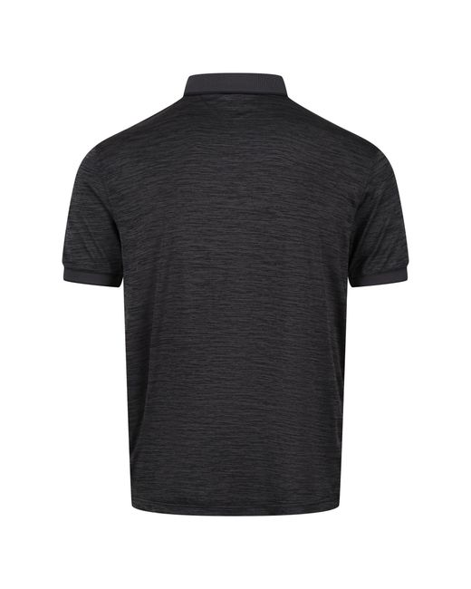 Regatta Black Remex Ii Quick-Drying Polo Shirts for men