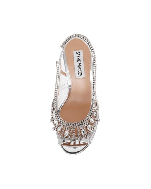 Steve Madden White Stiletto Court Shoes