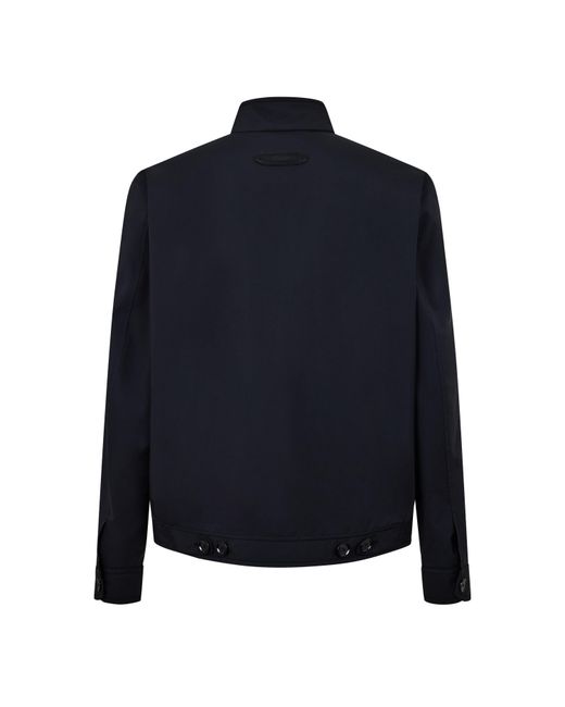 Brioni Blue Bomber Jacket for men