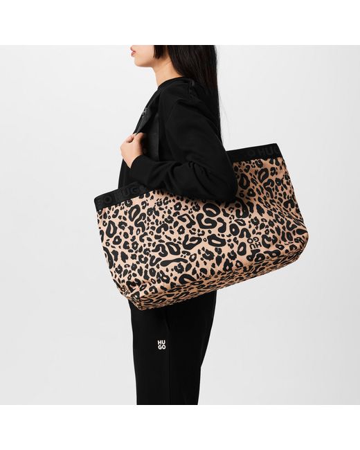HUGO Black Becky Shopper Tote Bag