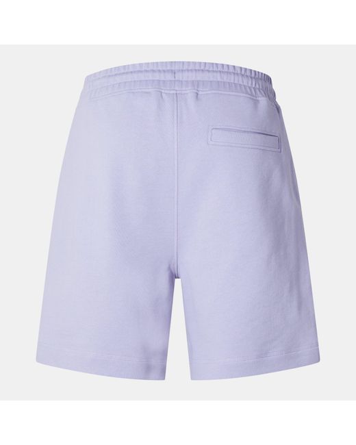 Boss Blue Mid-Length Elasticated Drawstring Fleece Shorts for men