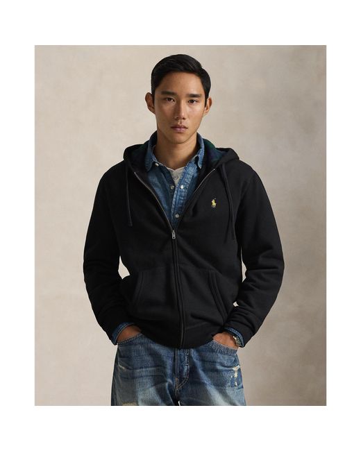 Polo Ralph Lauren Black Full-Zip Hoodie for men