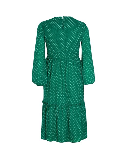 Wednesday's Girl Green Boho Dress