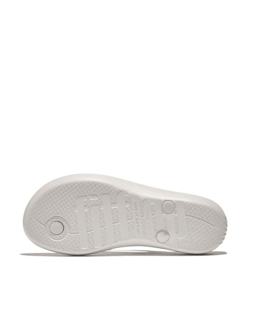 Fitflop White Iqushion Sparkle Flip-Flop Size 3