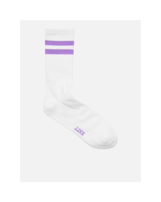 JJXX White Tennis 3 Pack Crew Socks