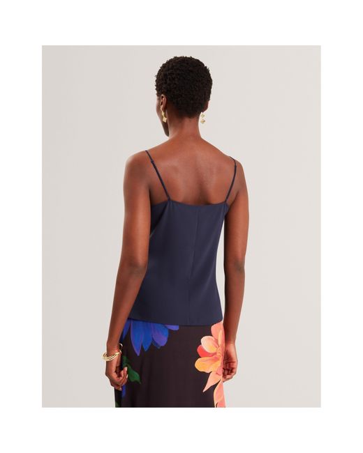 Ted Baker Blue Chiffon Woven Cami Vest