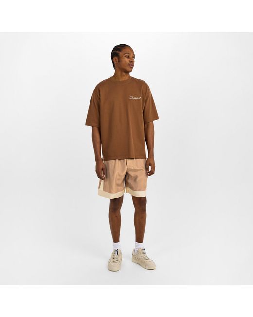 DSquared² Natural Dsq Bowling Woven Tracksuit Shorts for men