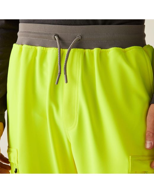 Regatta Yellow Hi-Vis Prolite Stretch Jogger for men