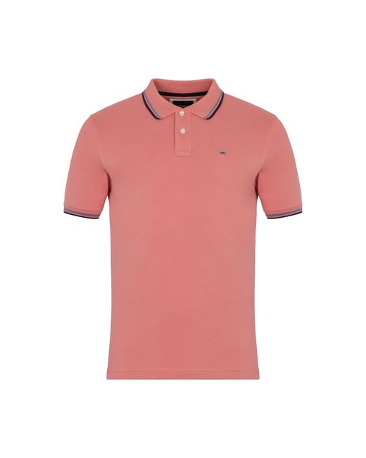 Eden Park Pink Aqua Shortsleeved Polo for men