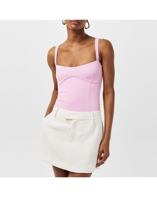 GOOD AMERICAN Pink Sweetheart Bodysuit