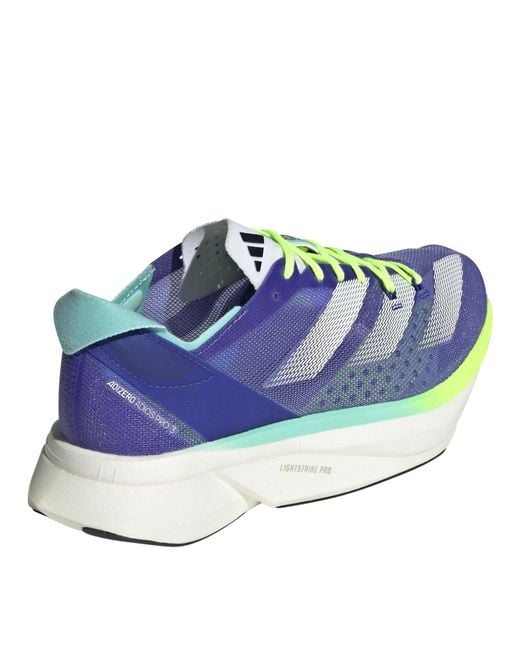 Adidas Blue Adizero Adios Pro Fast Neutral Road Running Shoes
