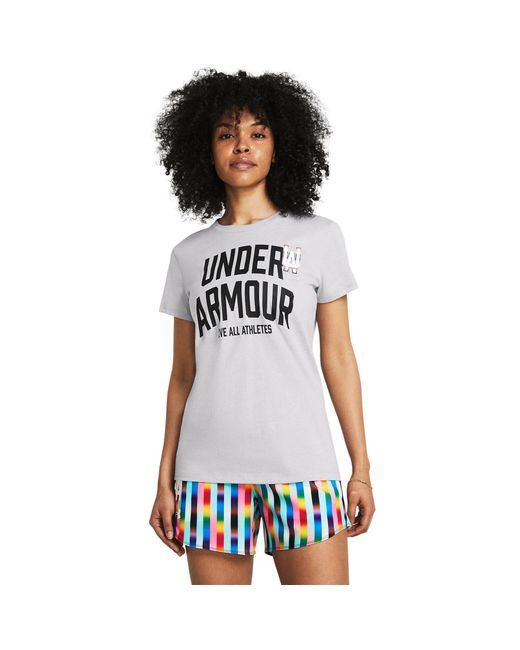Under Armour White Pride Short Sleeve T-Shirt