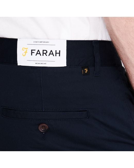 Farah Blue Hawk Chino Shorts for men