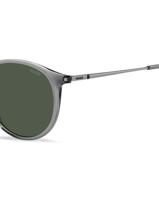 HUGO Green Round Sunglasses for men