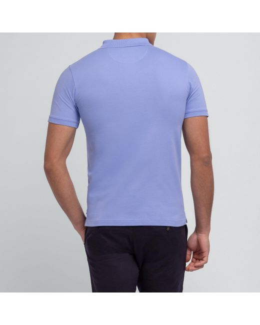 Eden Park Blue Light Polo With Bicolour Trims for men