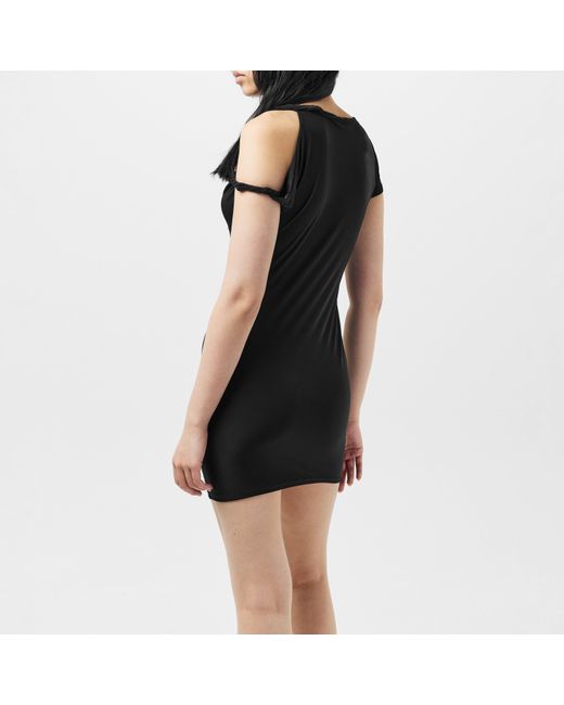 Missy Empire Black Twist Strap Mini Dress