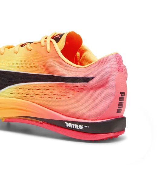 PUMA Yellow Evospeed Long Distance Track Running Spikes for men