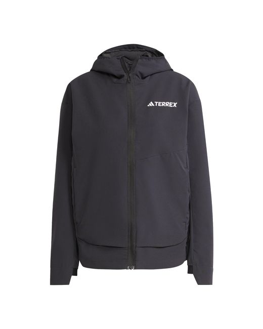 Adidas Black Terrex Multi Long Sleeve Zip Softshell Jacket
