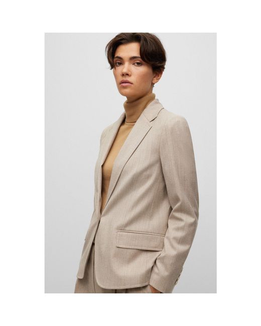 Boss Gray Jocalua15 Suit Jacket