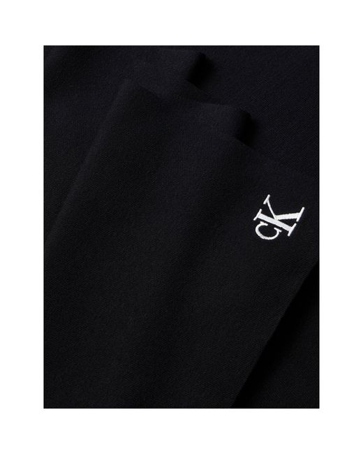 Calvin Klein Black Ck Rib Midweight Scarf