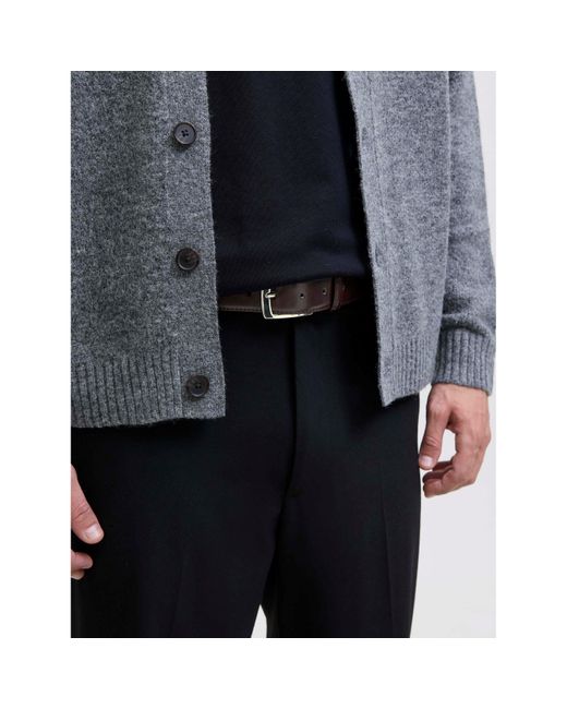 Jack & Jones Brown Markus Faux Leather Belt for men