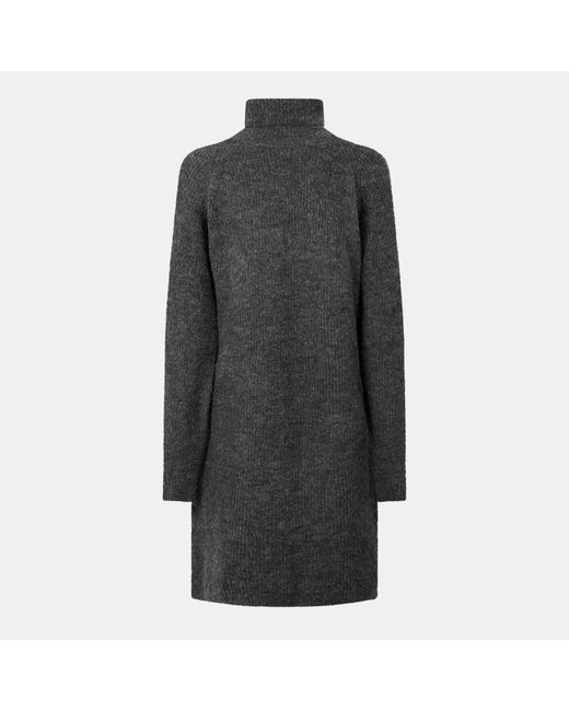 Pieces Gray Knit Mini Dress
