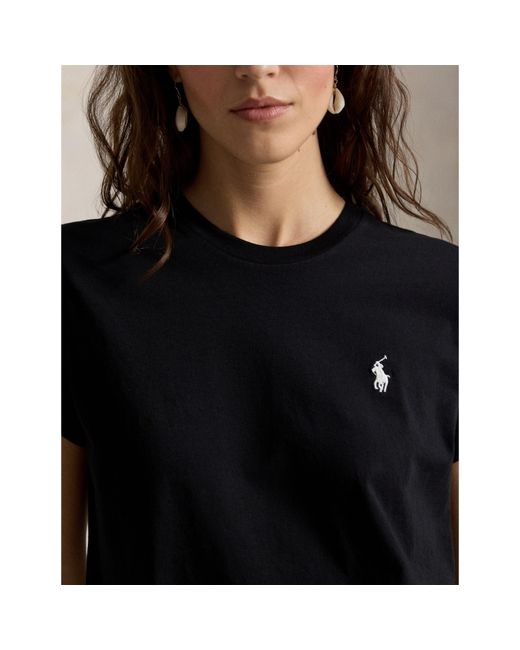 Polo Ralph Lauren Black Round-Neck T-Shirt