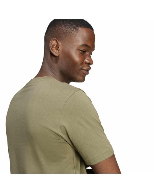 Adidas Green Graphic Logo T-Shirt for men