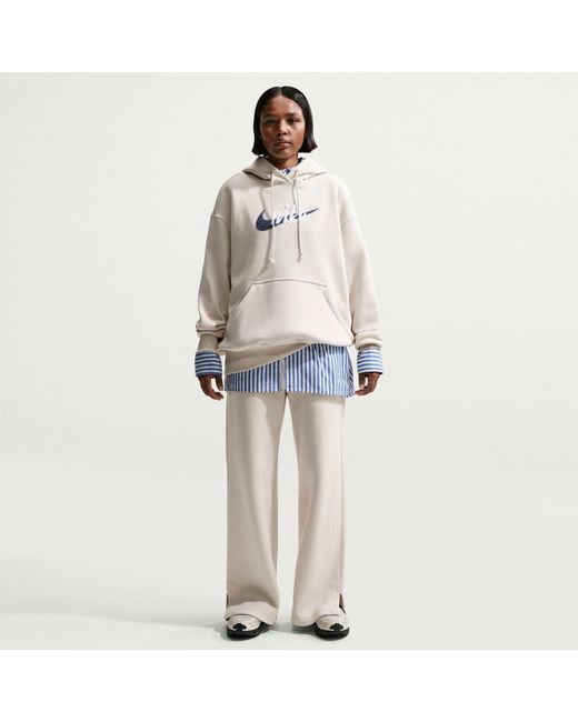 Nike Natural Open Hem Fleece Jogging Bottoms