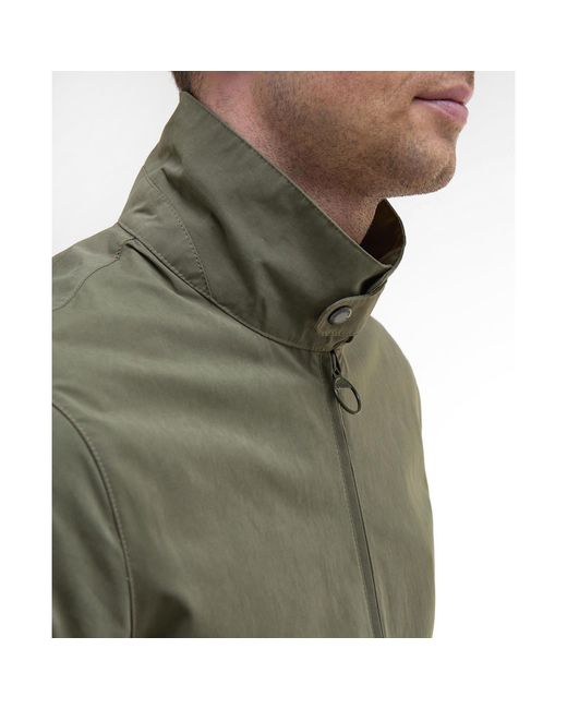 Barbour Green Fernport Lightweight Weather-Resistant Coach Jacket for men