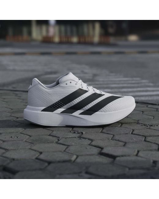 Adidas White Adizero Pacer for men