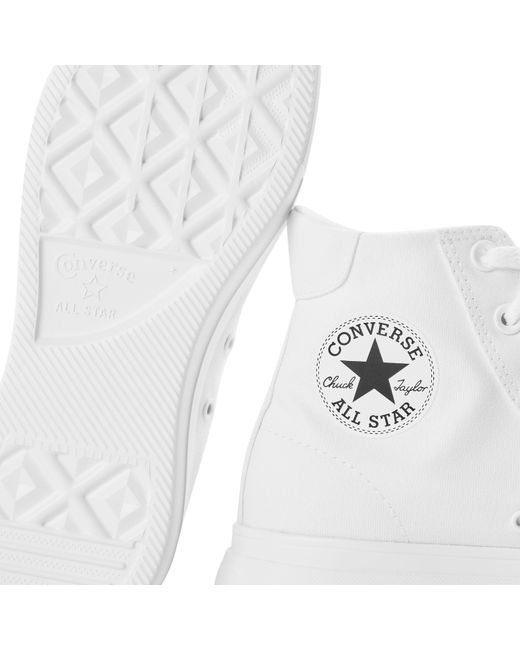 Converse White Day One Pit Canvas High-Top Trainers