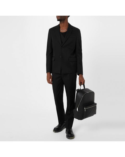 Off-White c/o Virgil Abloh Black Off Ow Embroidered Blazer for men