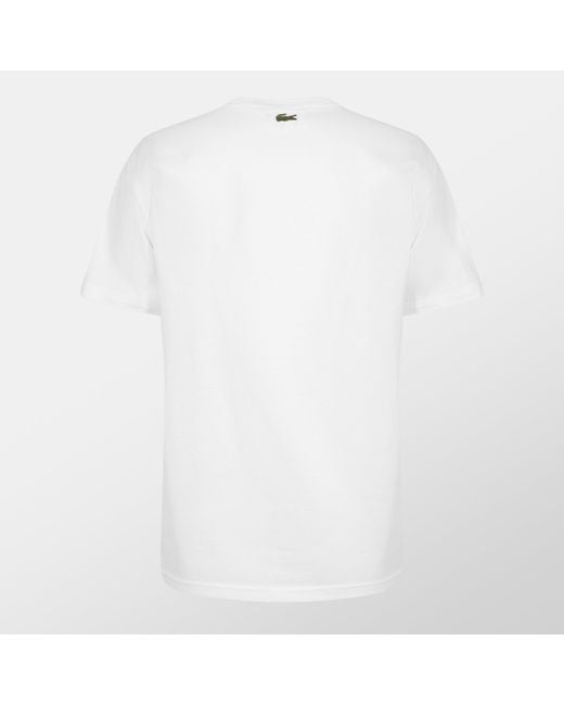 Lacoste White Big Logo T-Shirt for men