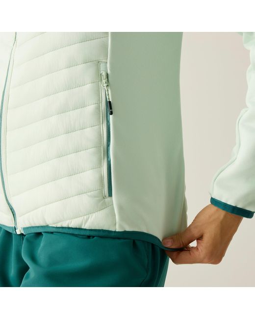 Regatta Green Andreson Water Resistant Hooded Long Sleeve Insulated Puffer Jacket