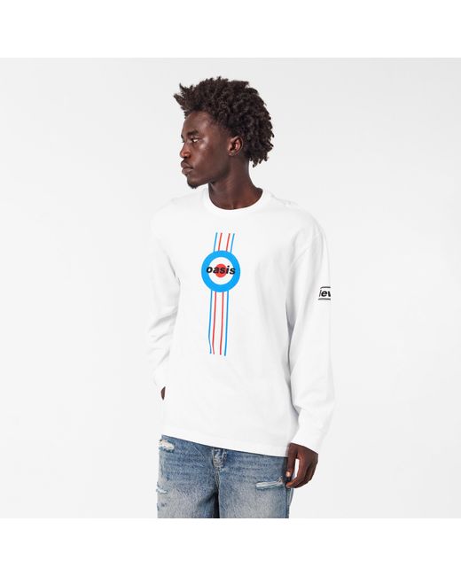 Levi's White X Oasis Long Sleeve Tee for men