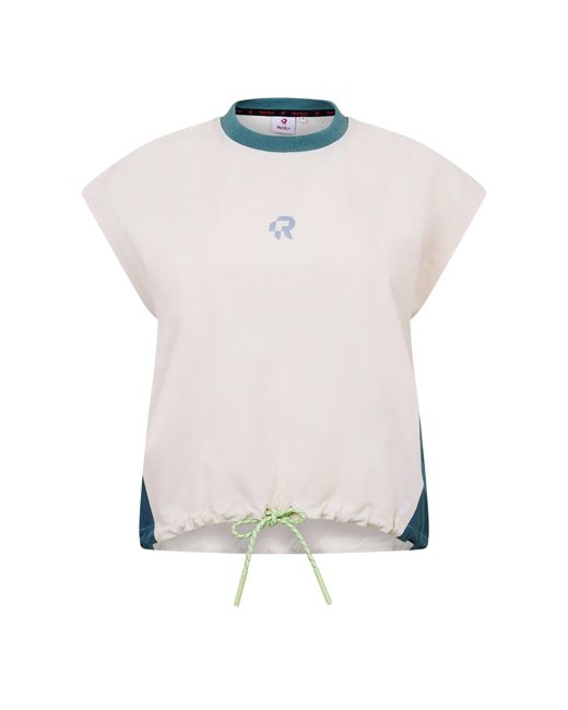 Red Run White Skyline Windbreaker Top