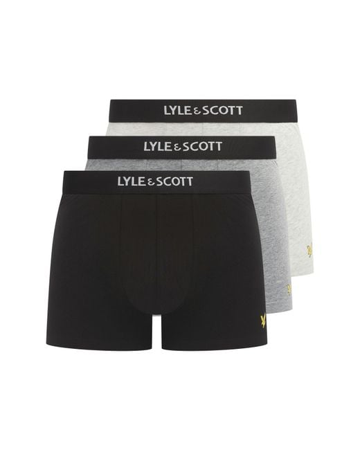 Lyle & Scott Black Devon Boxers for men