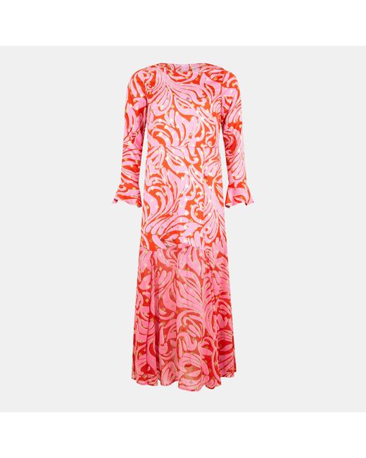Never Fully Dressed Red Eliza Swirl A-Line Dress