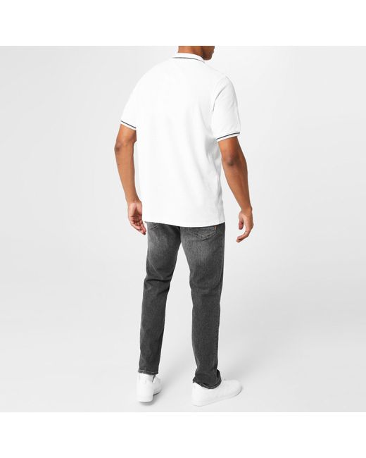Slazenger 1881 White Tipped Polo Shirt for men